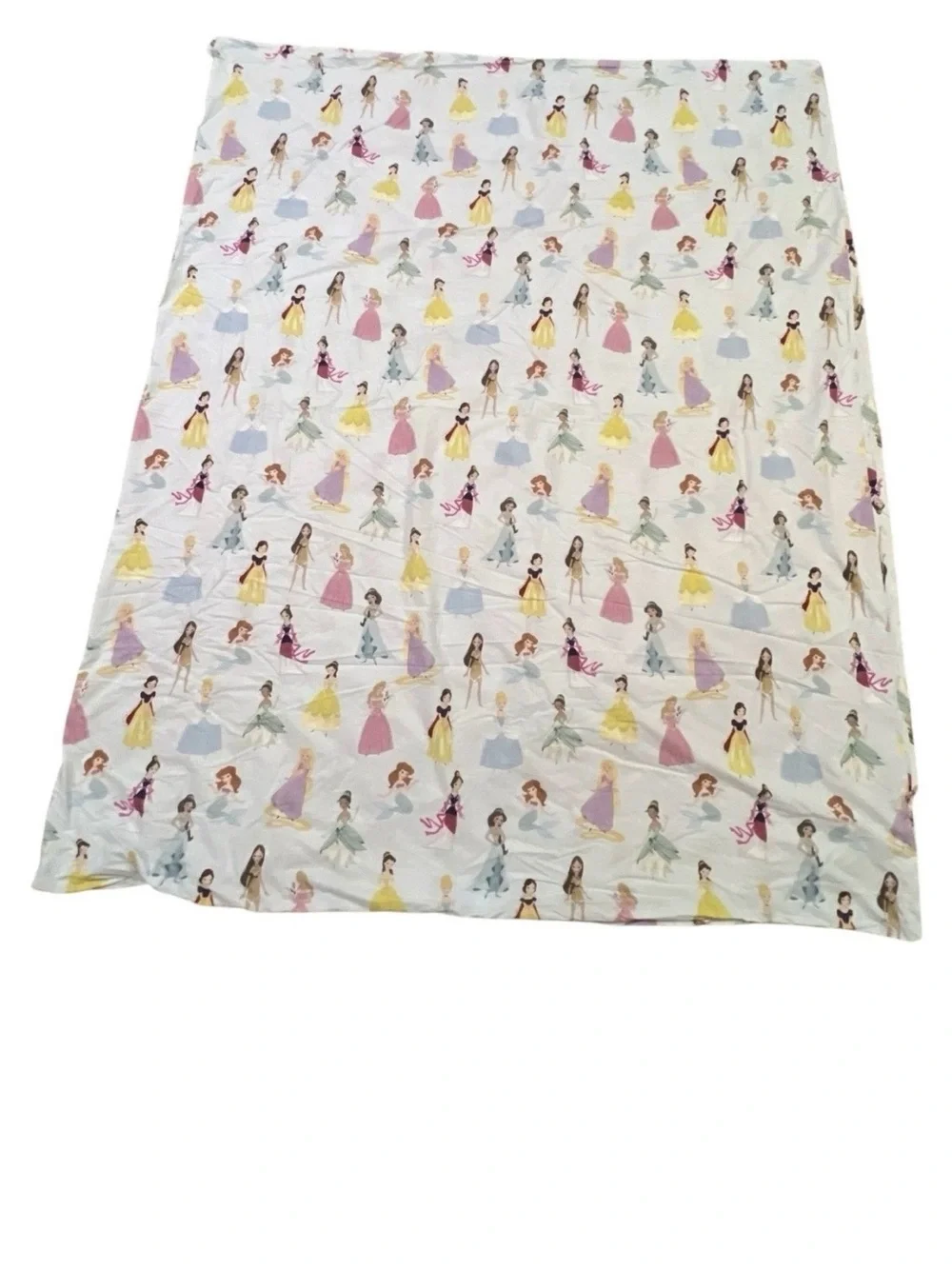 Pottery Barn Kids Disney Enchanted Princess Blue Twin DUVET ONLY